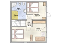 Zimmerplan von Haus 3